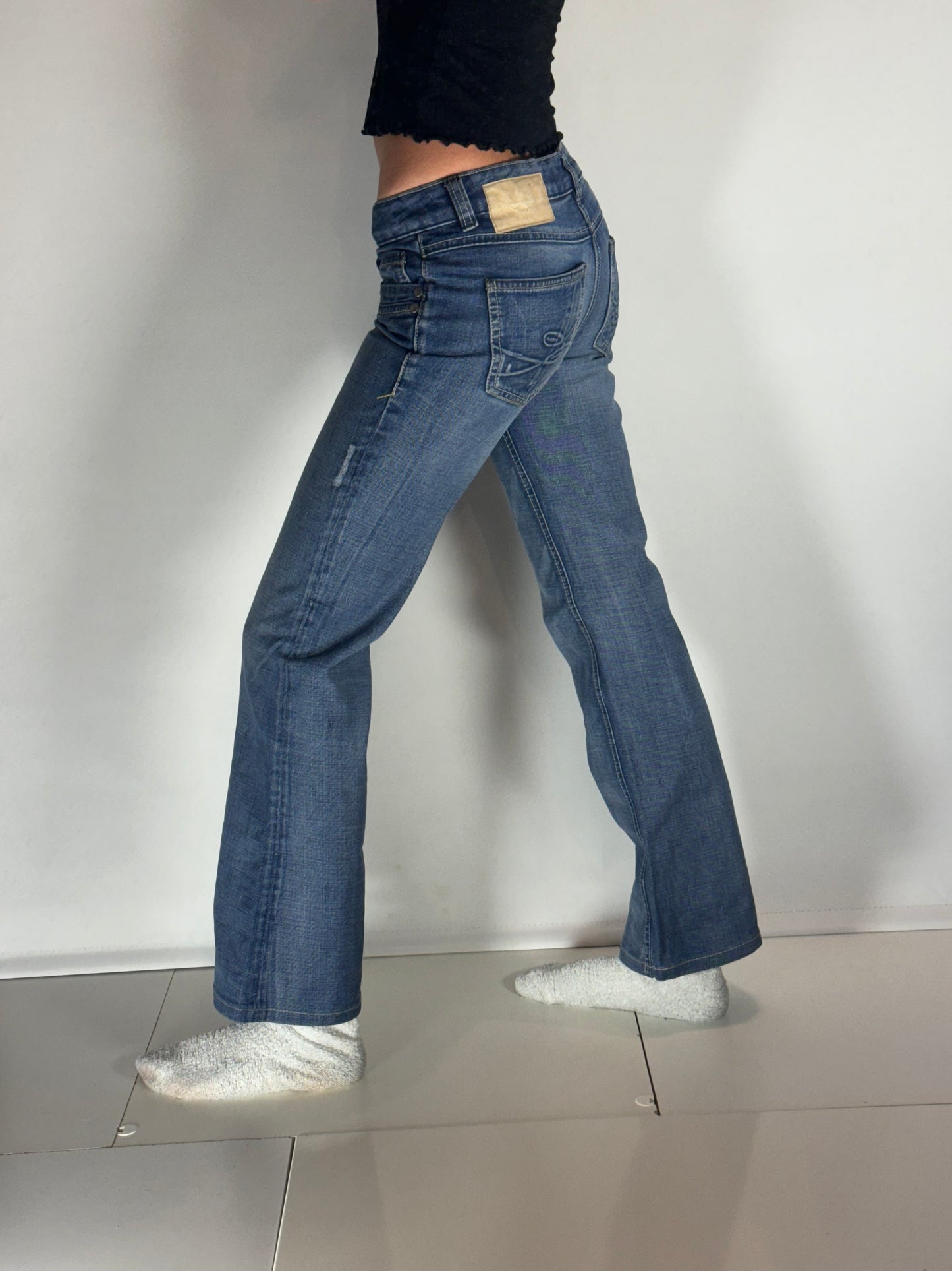 Lågmidjade jeans–stl: XS