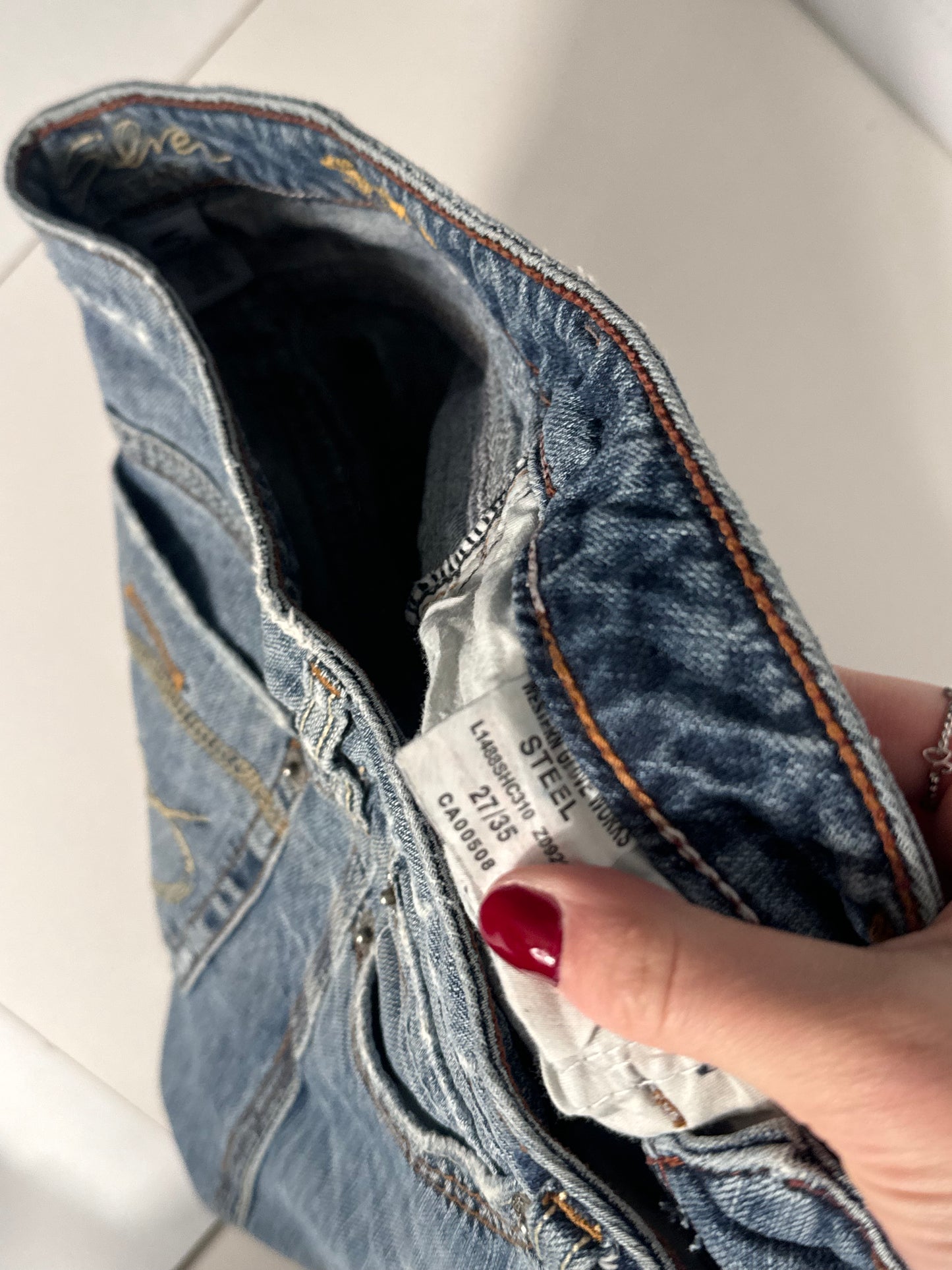 Lavtaljede jeans str: XS