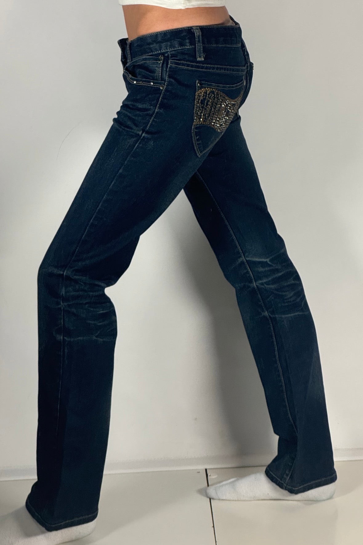 Lågmidjade jeans stl: XS