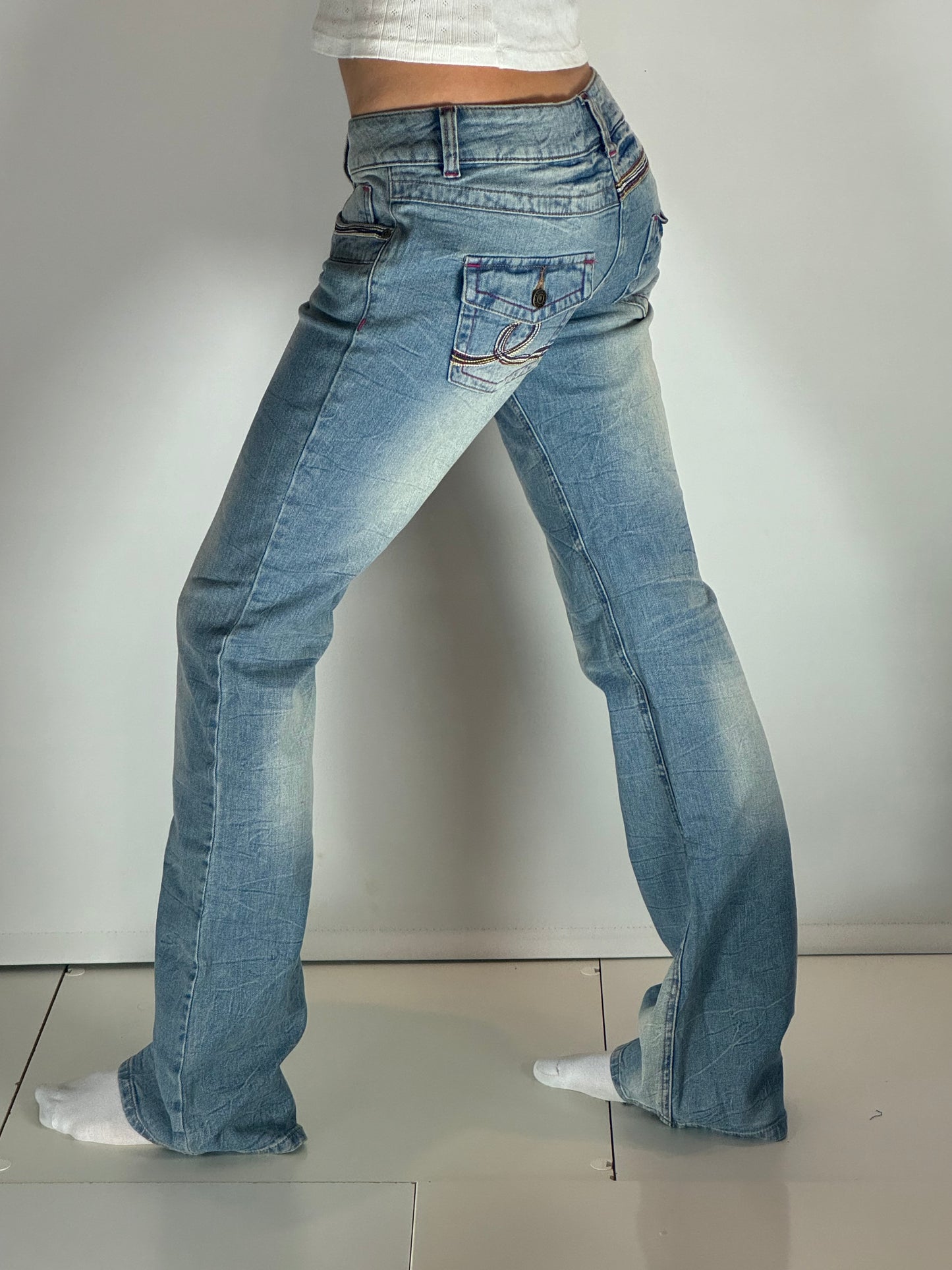 Lågmidjade jeans stl: S