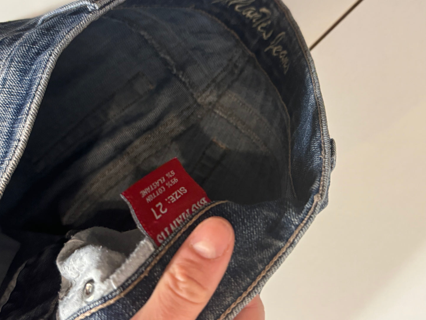 Utsvängda jeans stl: XXS