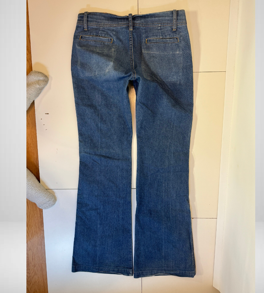 Lågmidjade jeans–stl: S