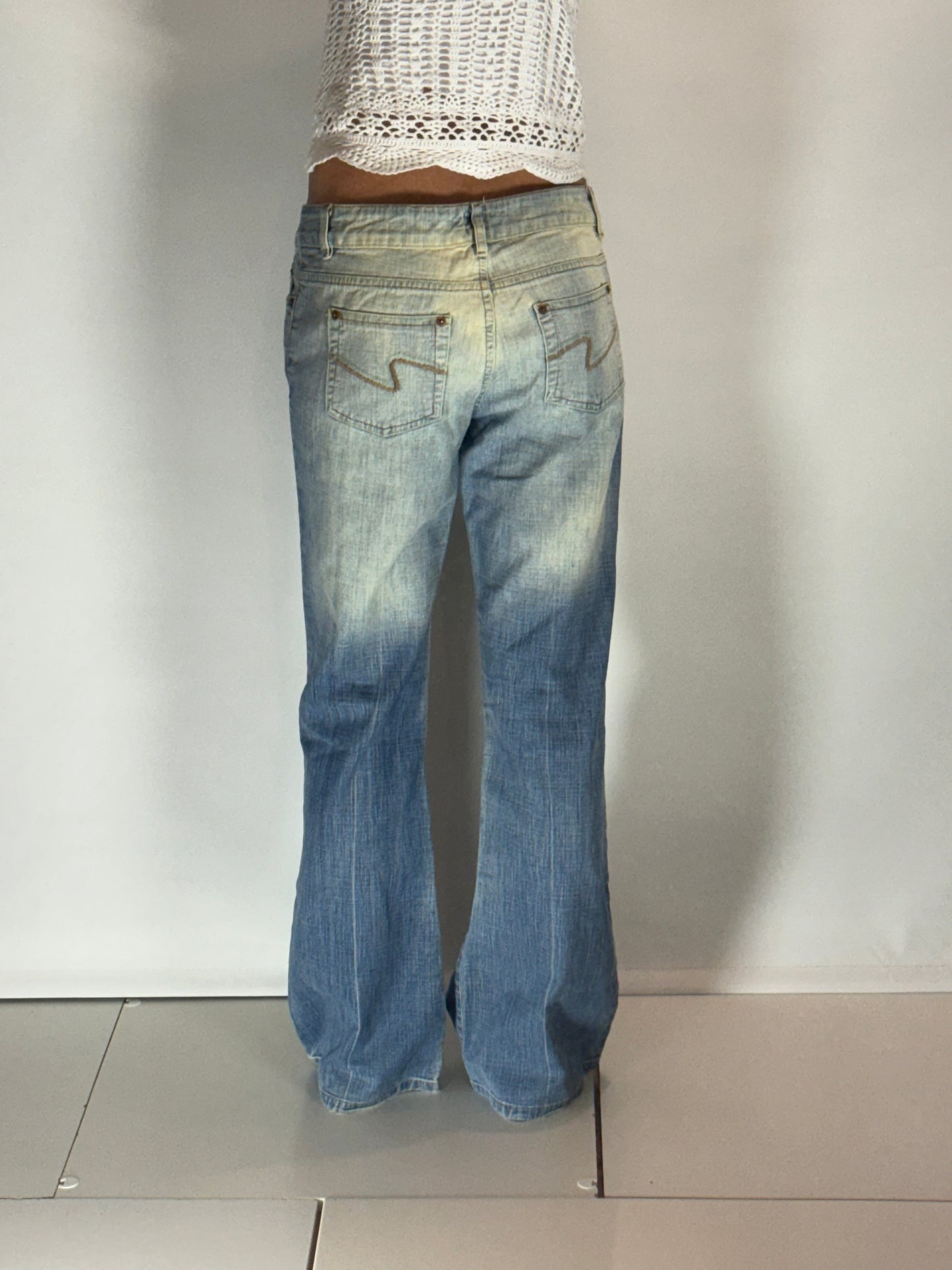 Lågmidjade jeans–stl: S/M
