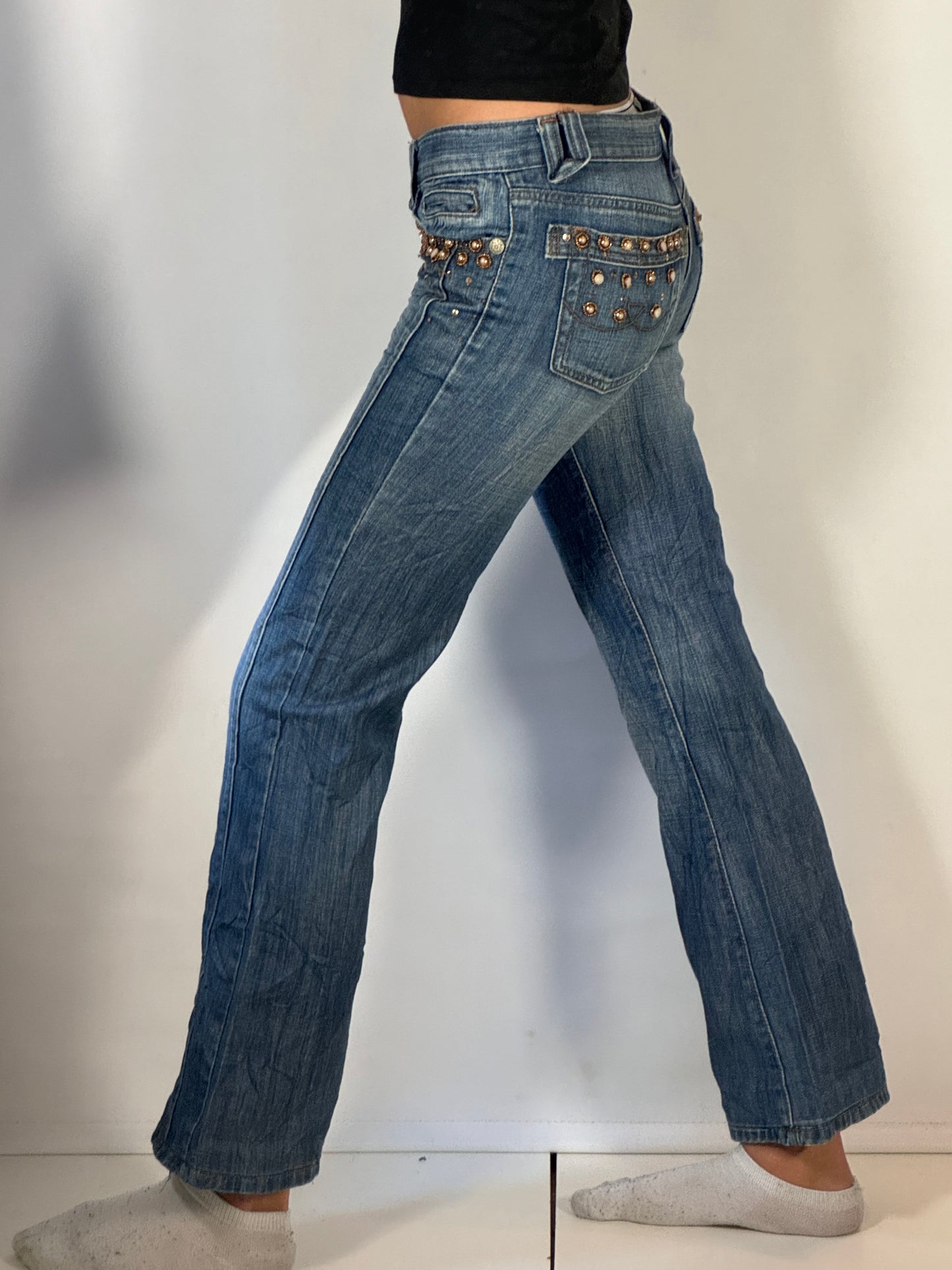 Lågmidjade jeans stl: XS