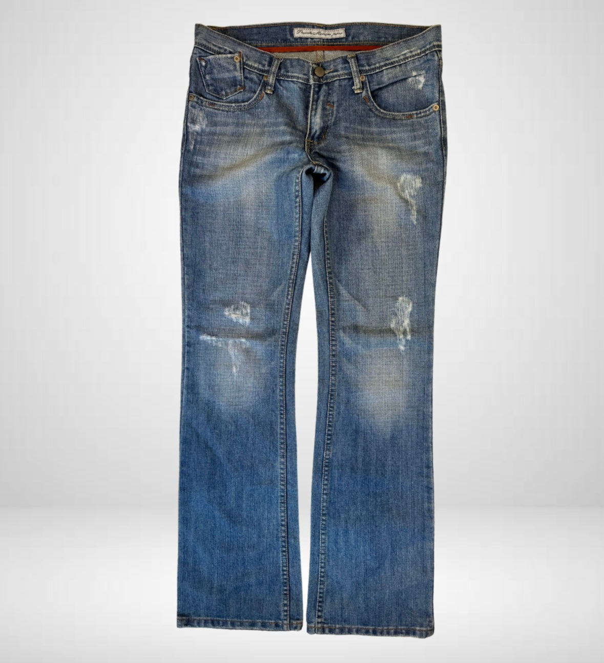 Lågmidjade jeans–stl: L