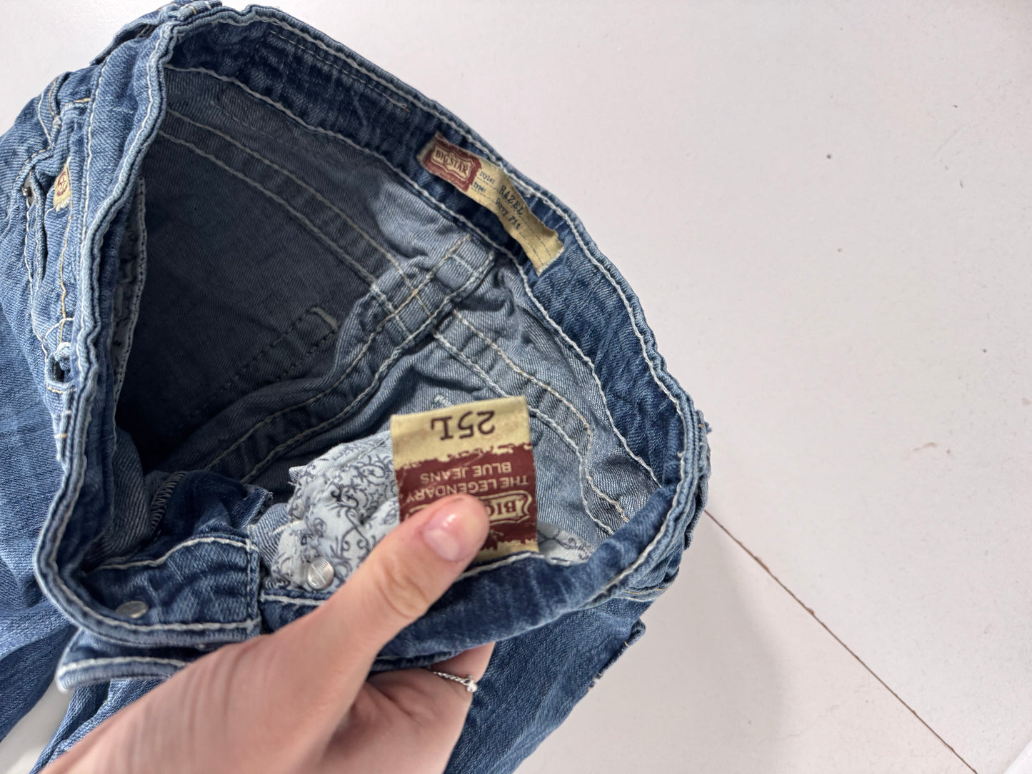 Lavlivede jeans str: XXS