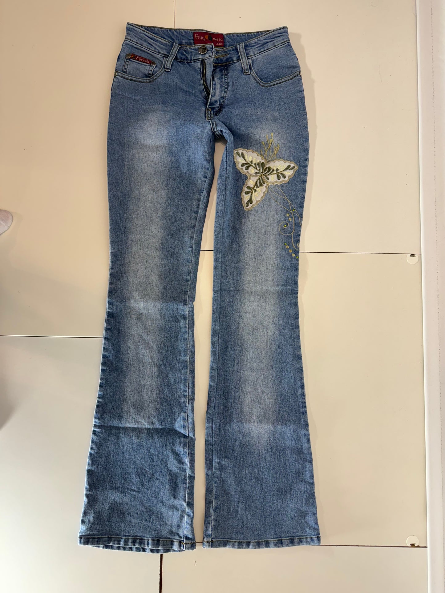 Utsvängda jeans stl: XS