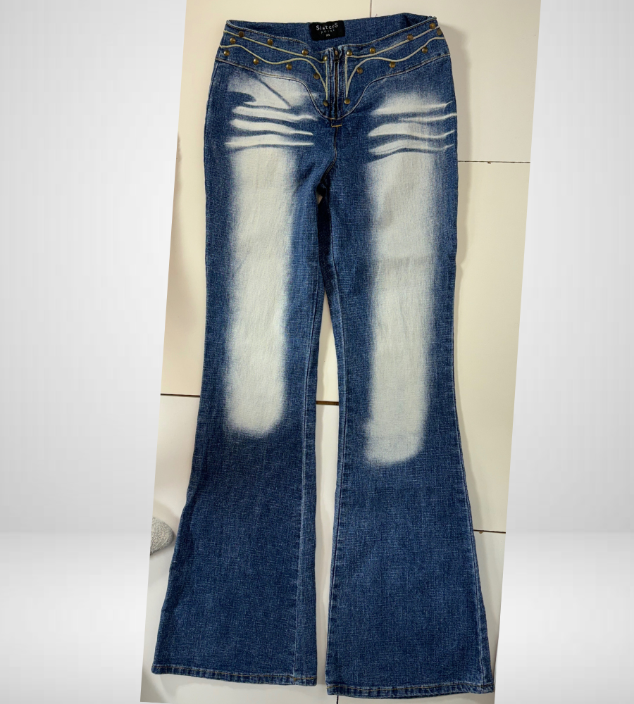 Lågmidjade jeans–stl: XS