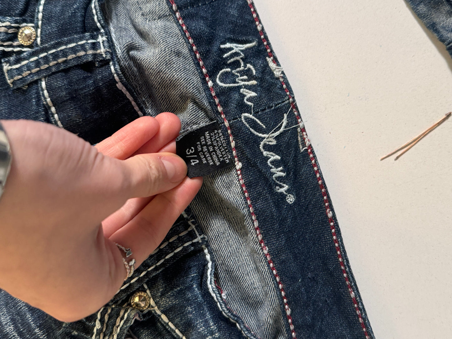 Lågmidjade jeans stl: XS