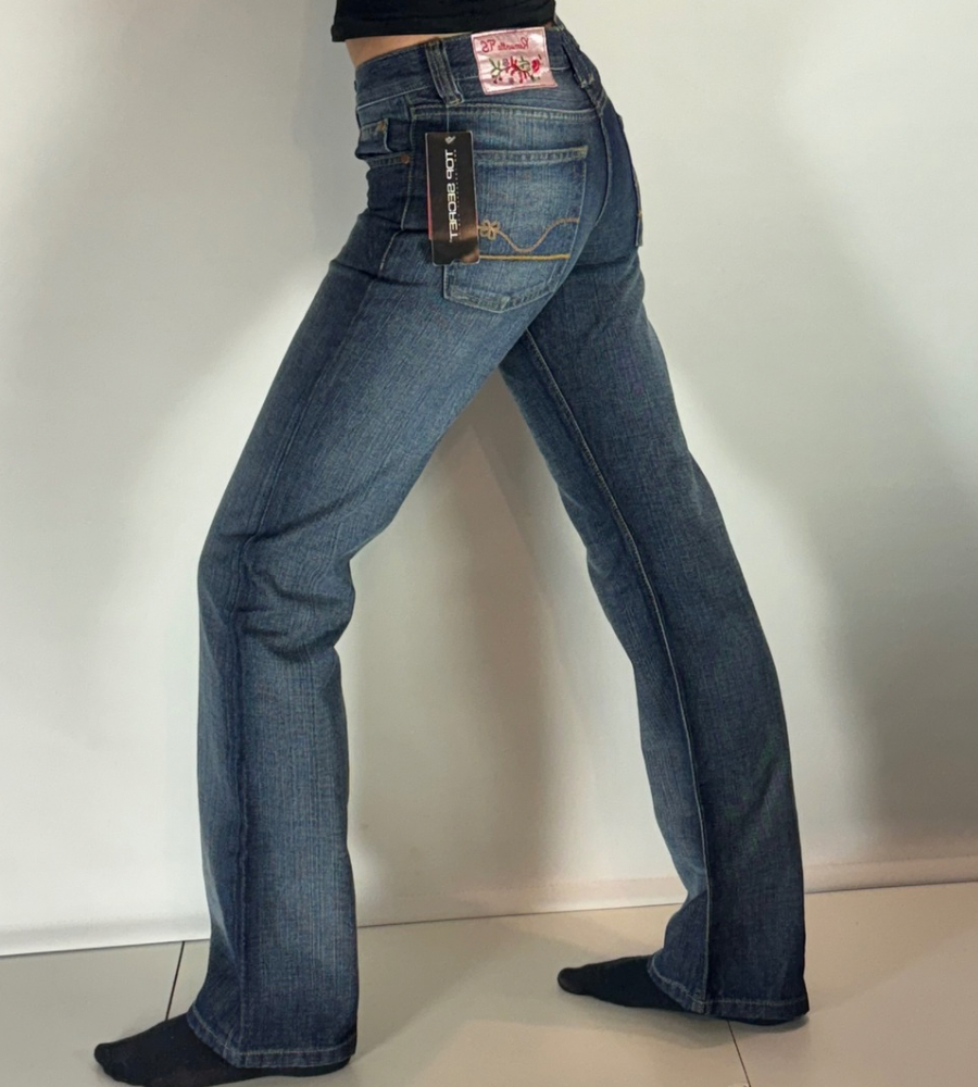 Lågmidjade jeans–stl: XS