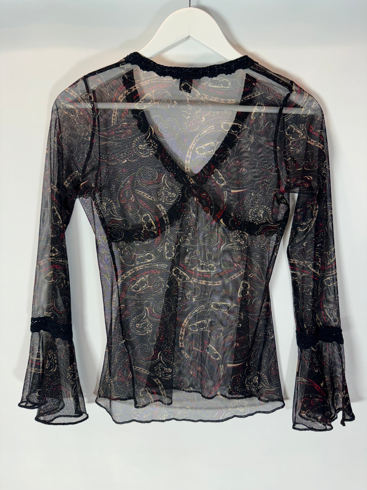Genomskinlig topp stl: XS