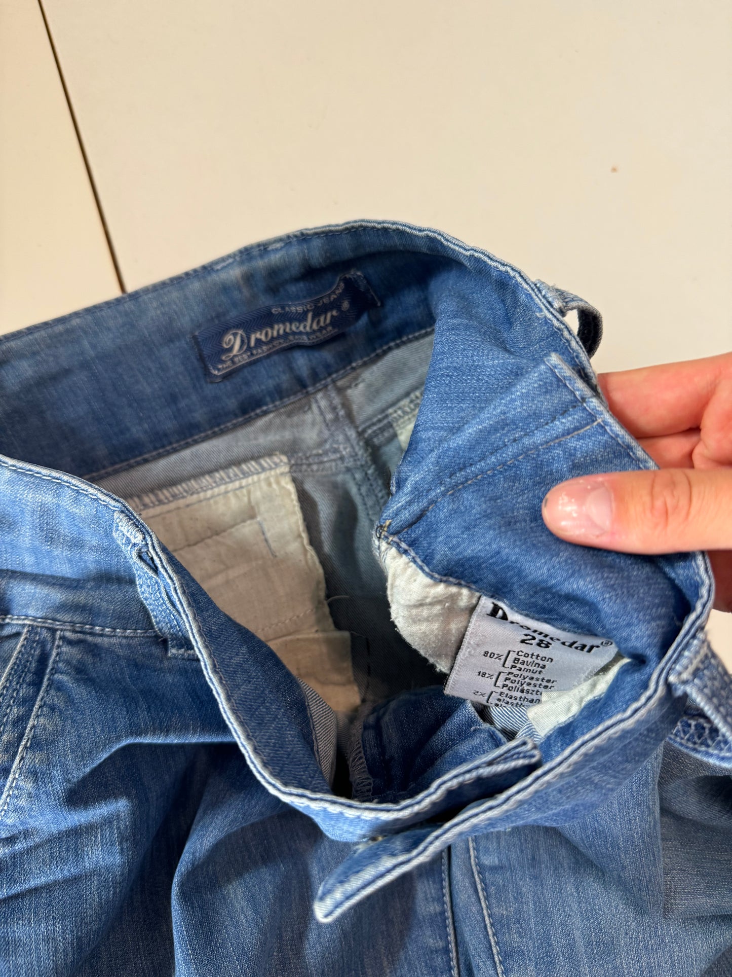 Lågmidjade jeans–stl: XS