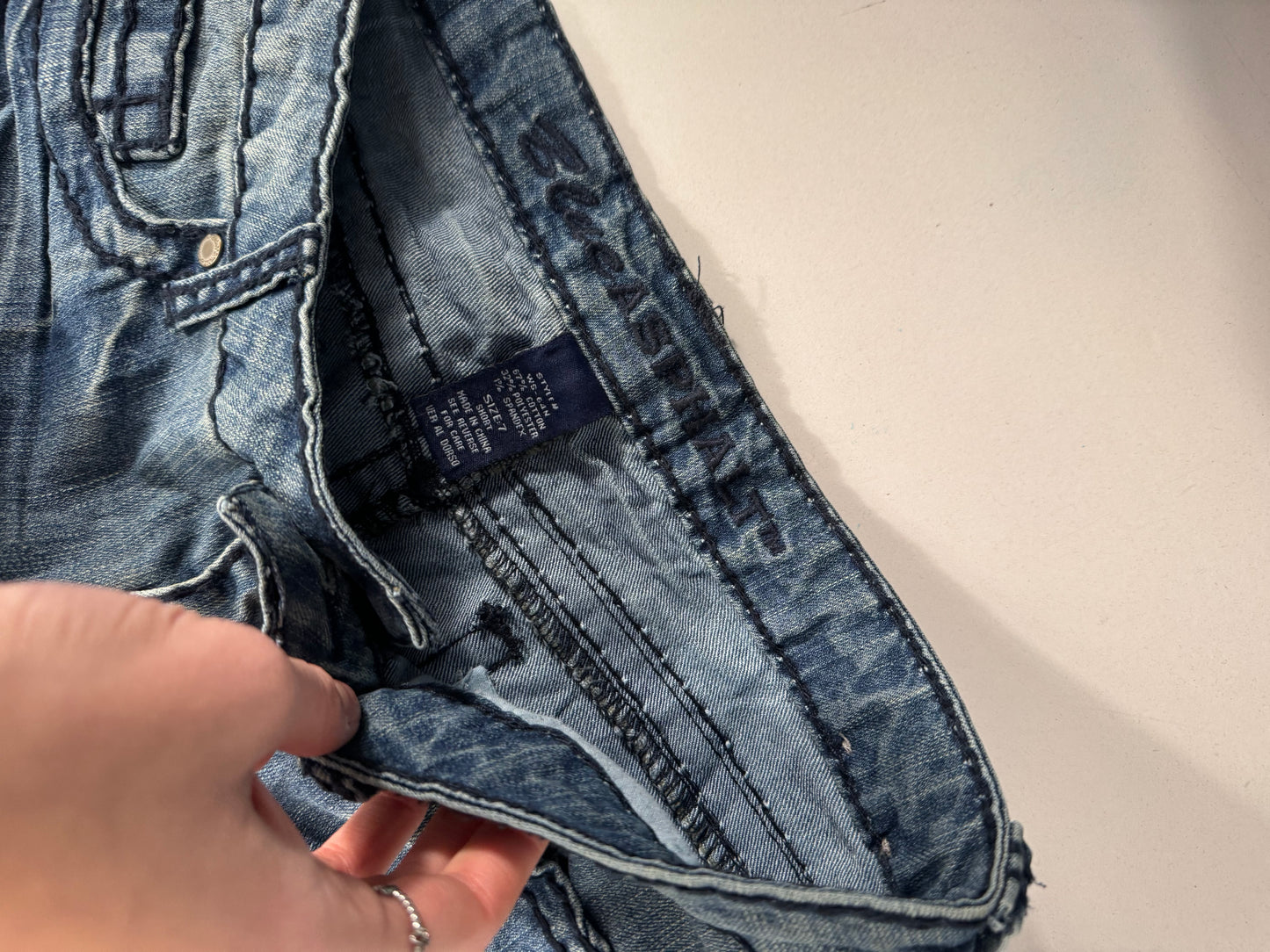 Lavtaljede jeans str: S