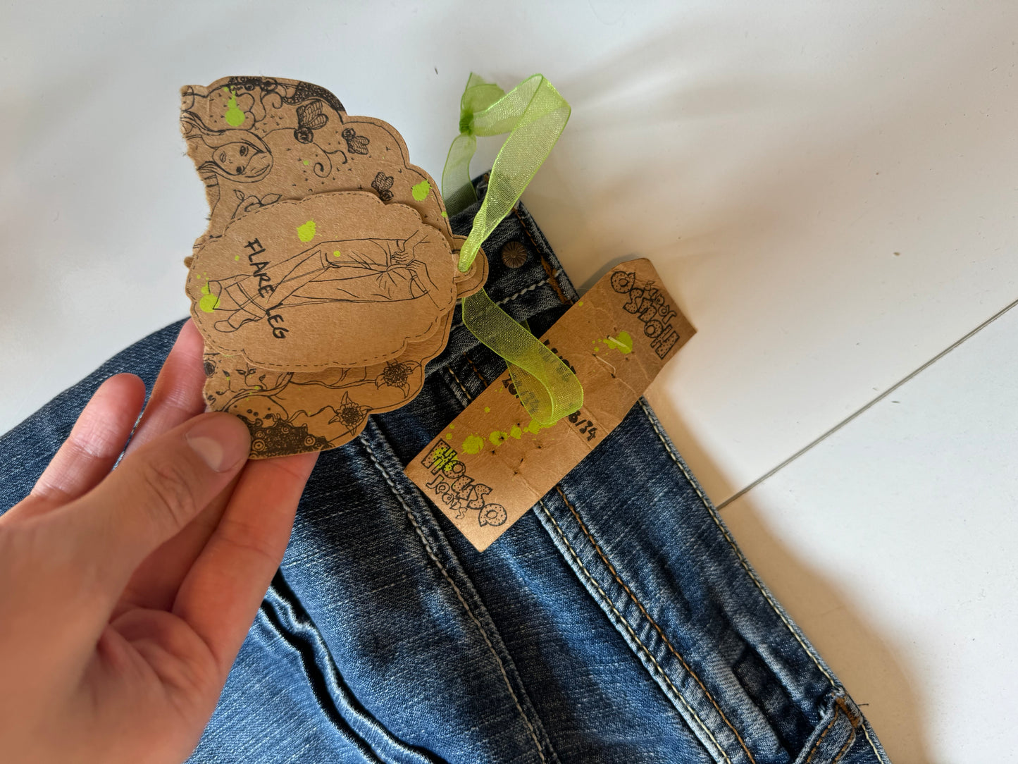 Lågmidjade jeans stl: S