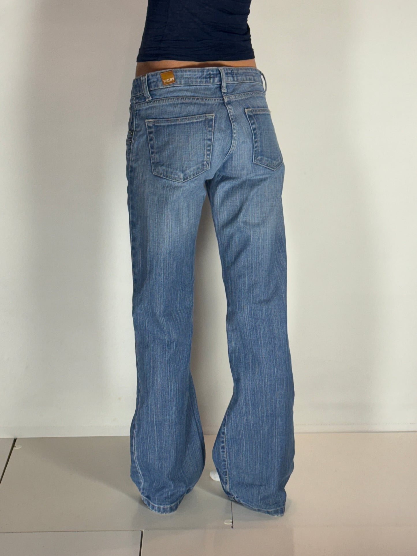 Lågmidjade jeans–stl: S