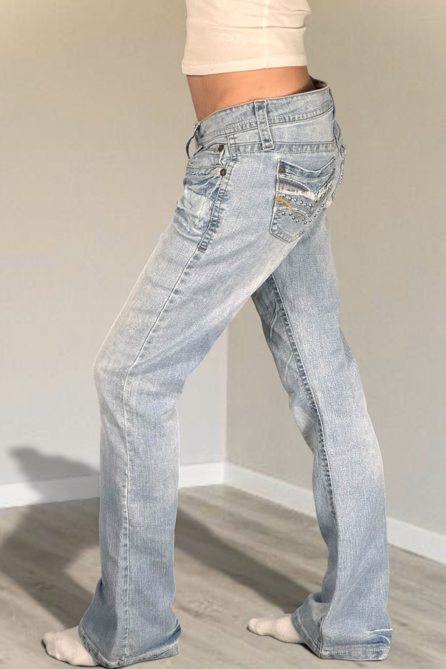 Lågmidjade jeans stl: M