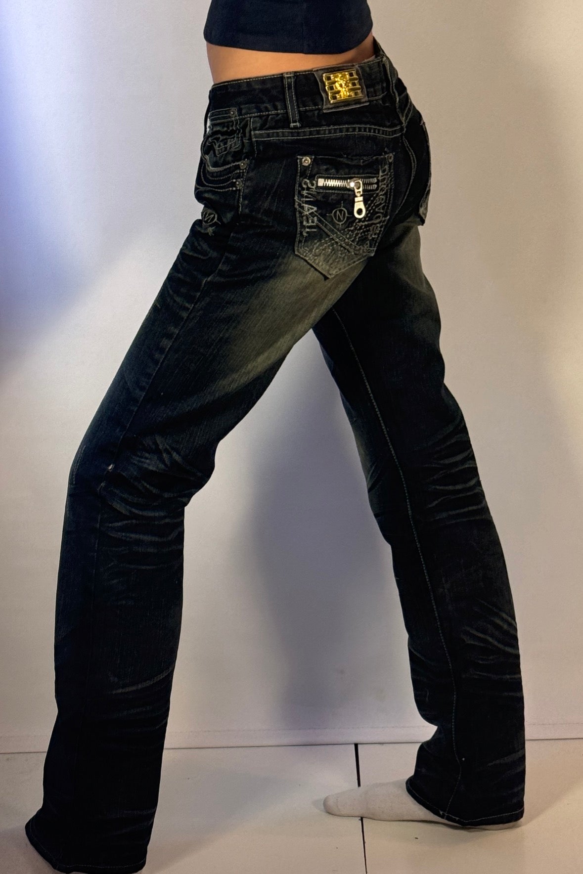Lågmidjade jeans stl: XS