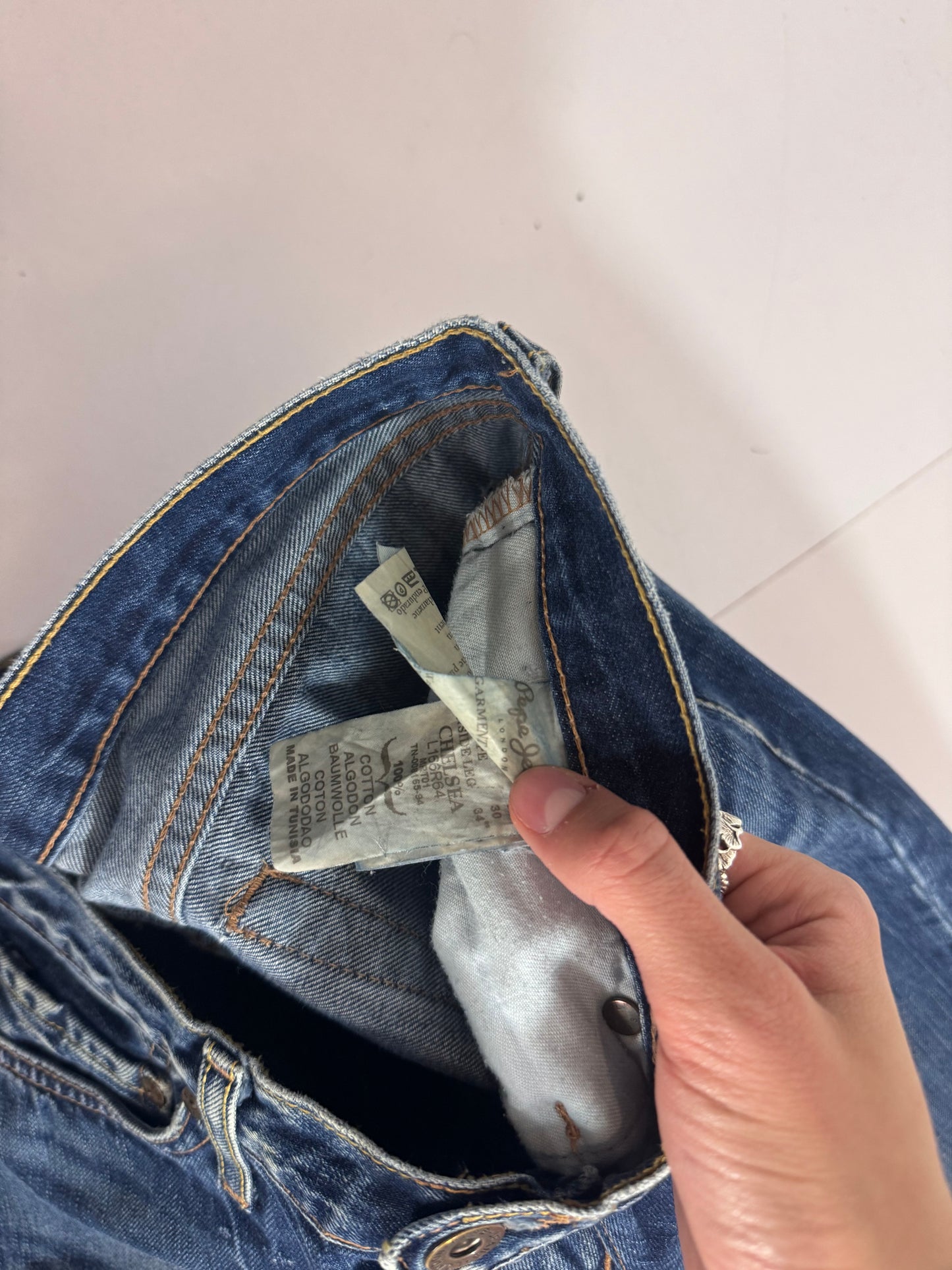 Lågmidjade jeans stl: S