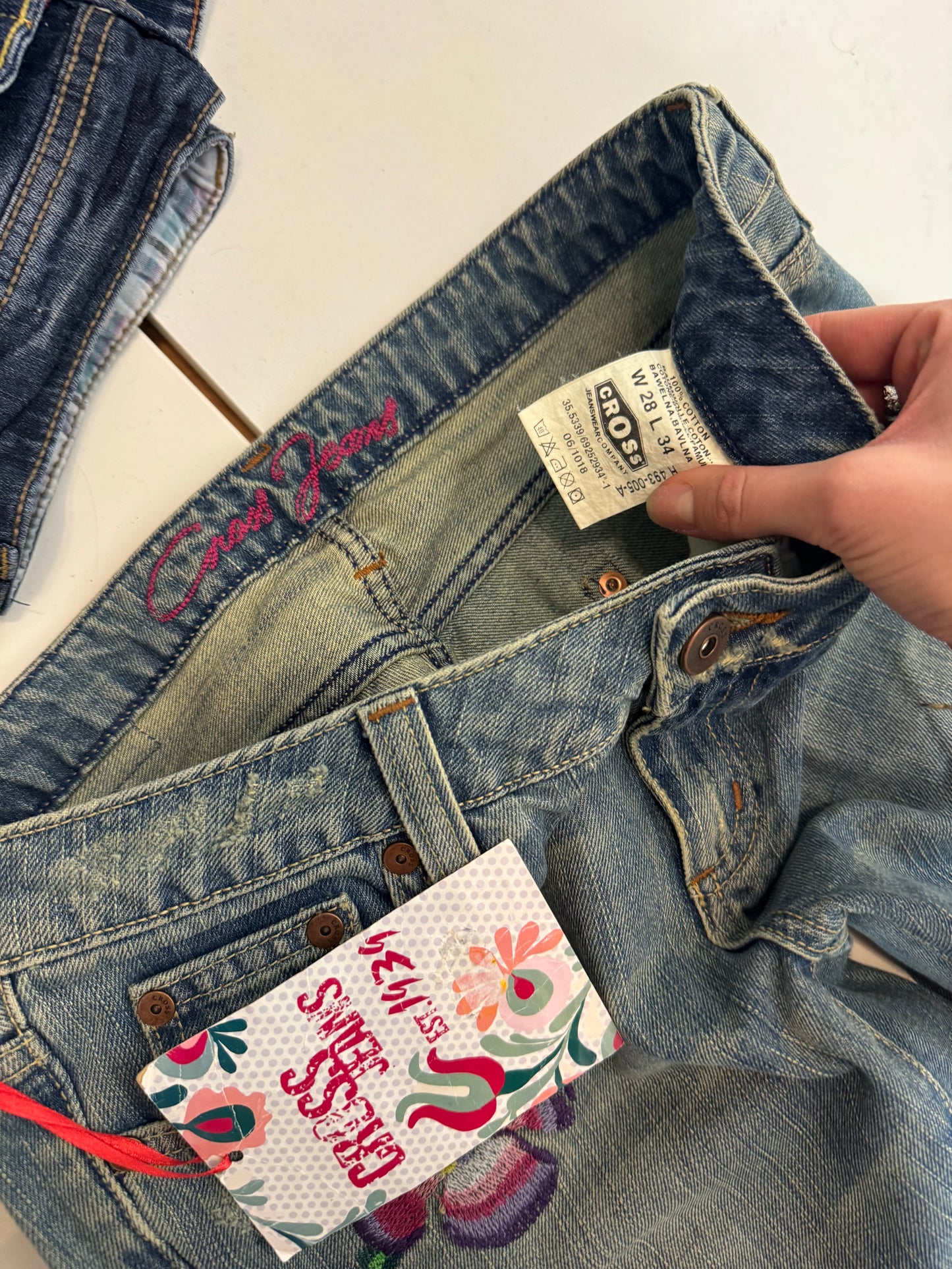 Lågmidjade jeans stl: S