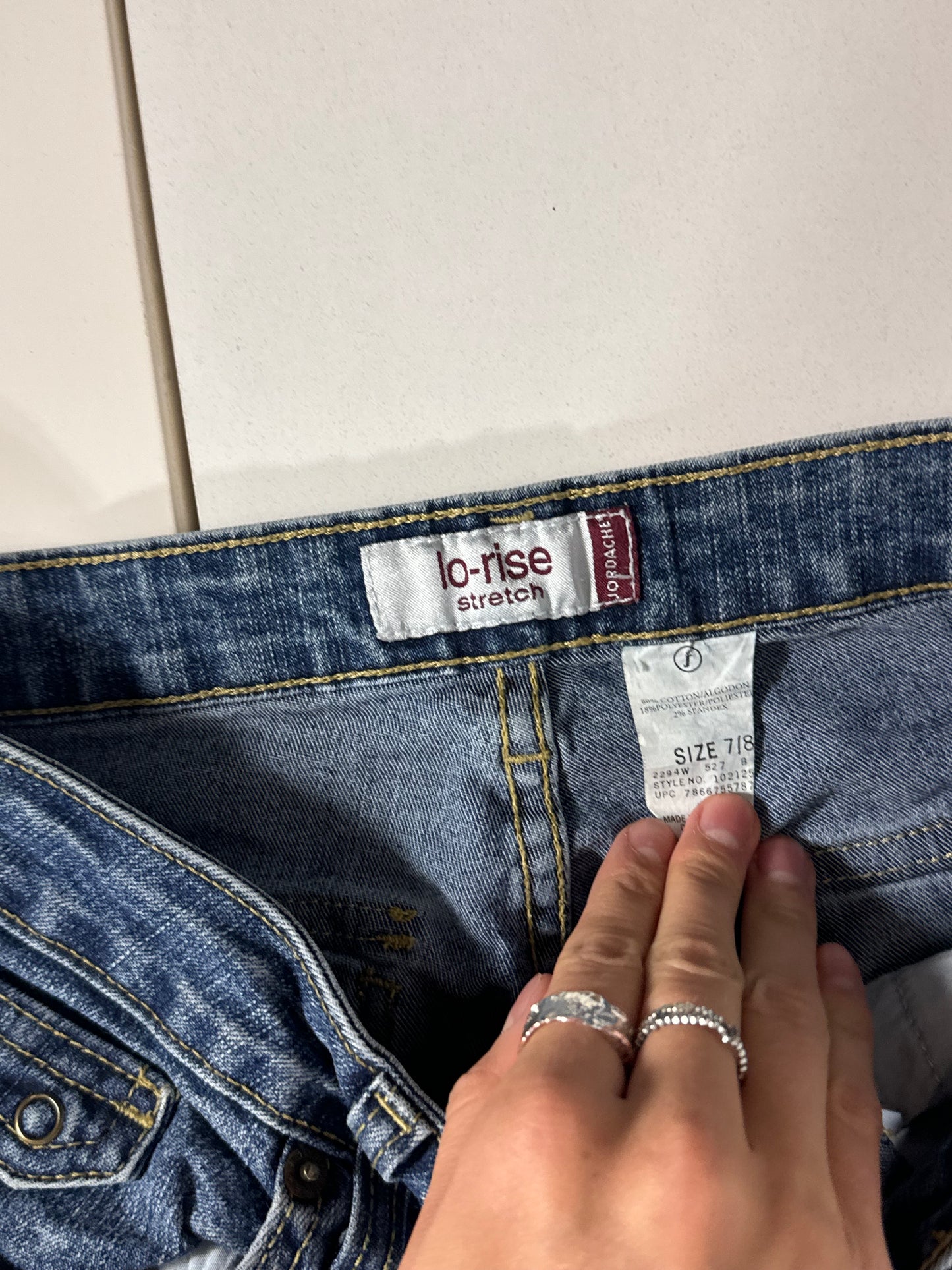 Utsvängda jeans stl: XS