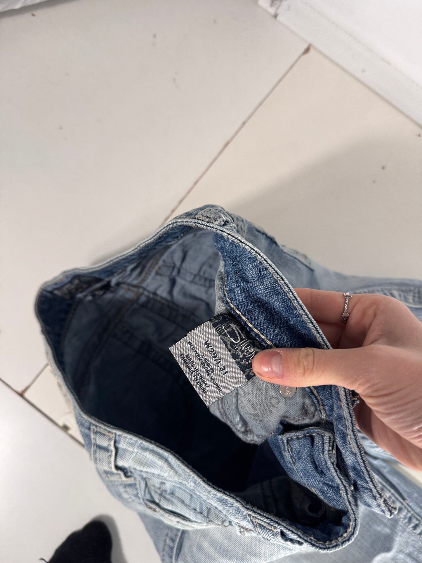 Lågmidjade jeans stl: S