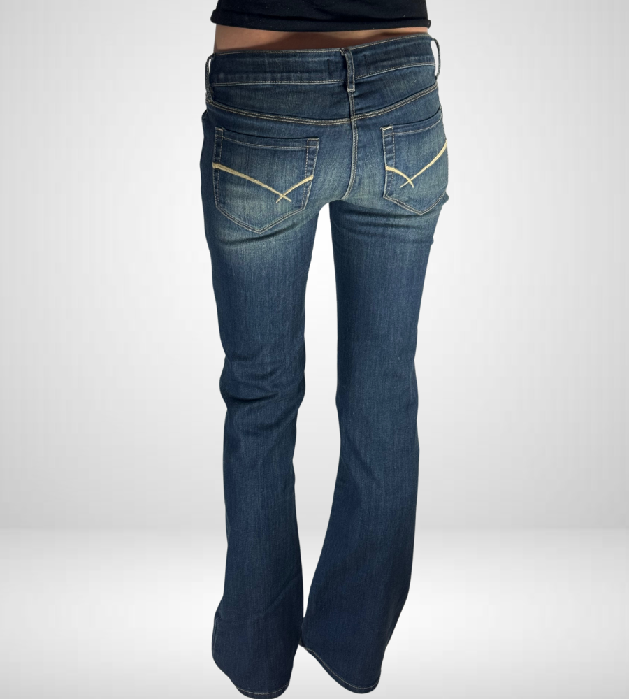 Lågmidjade jeans–stl: S