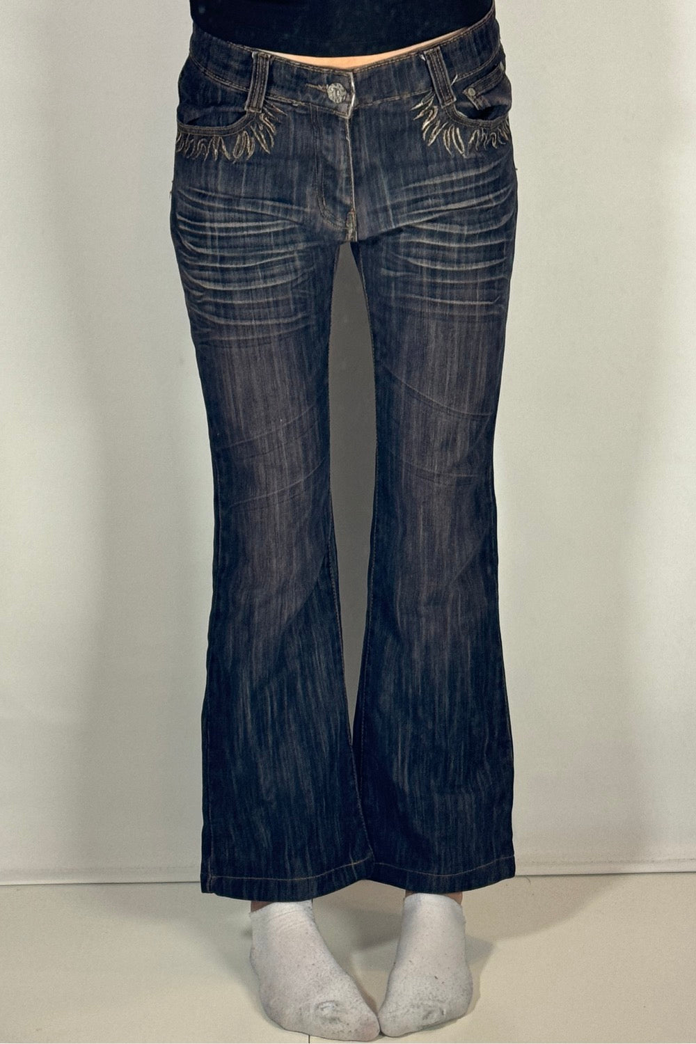 Utsvängda jeans stl: S