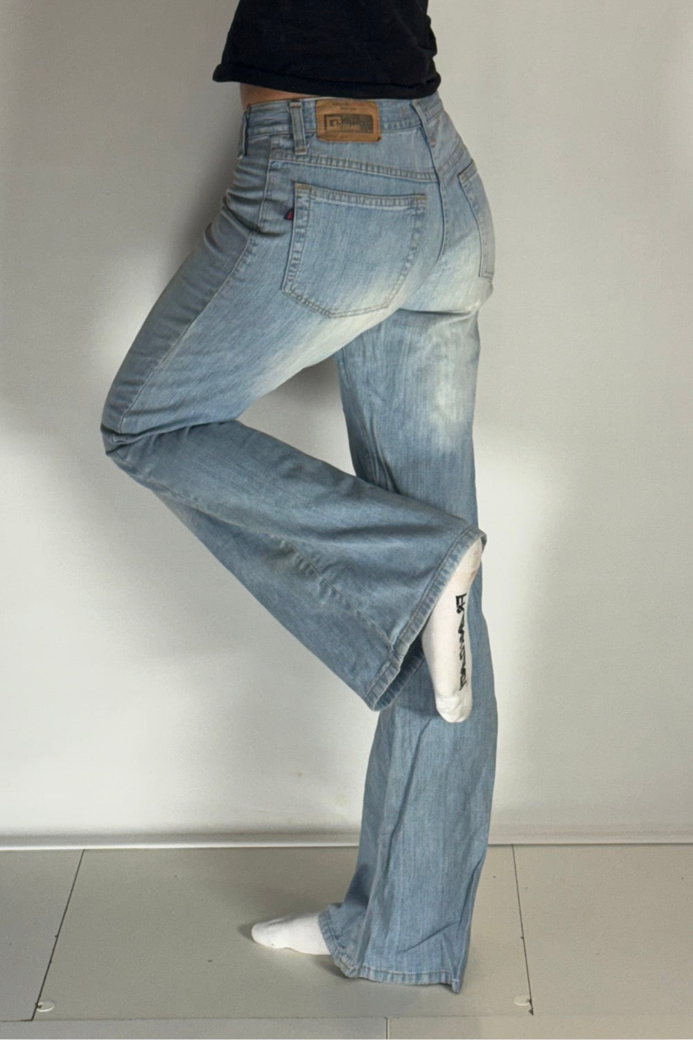 Lågmidjade jeans–stl: XS