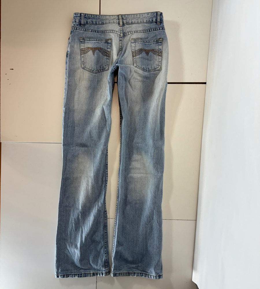 Lågmidjade jeans–stl: S