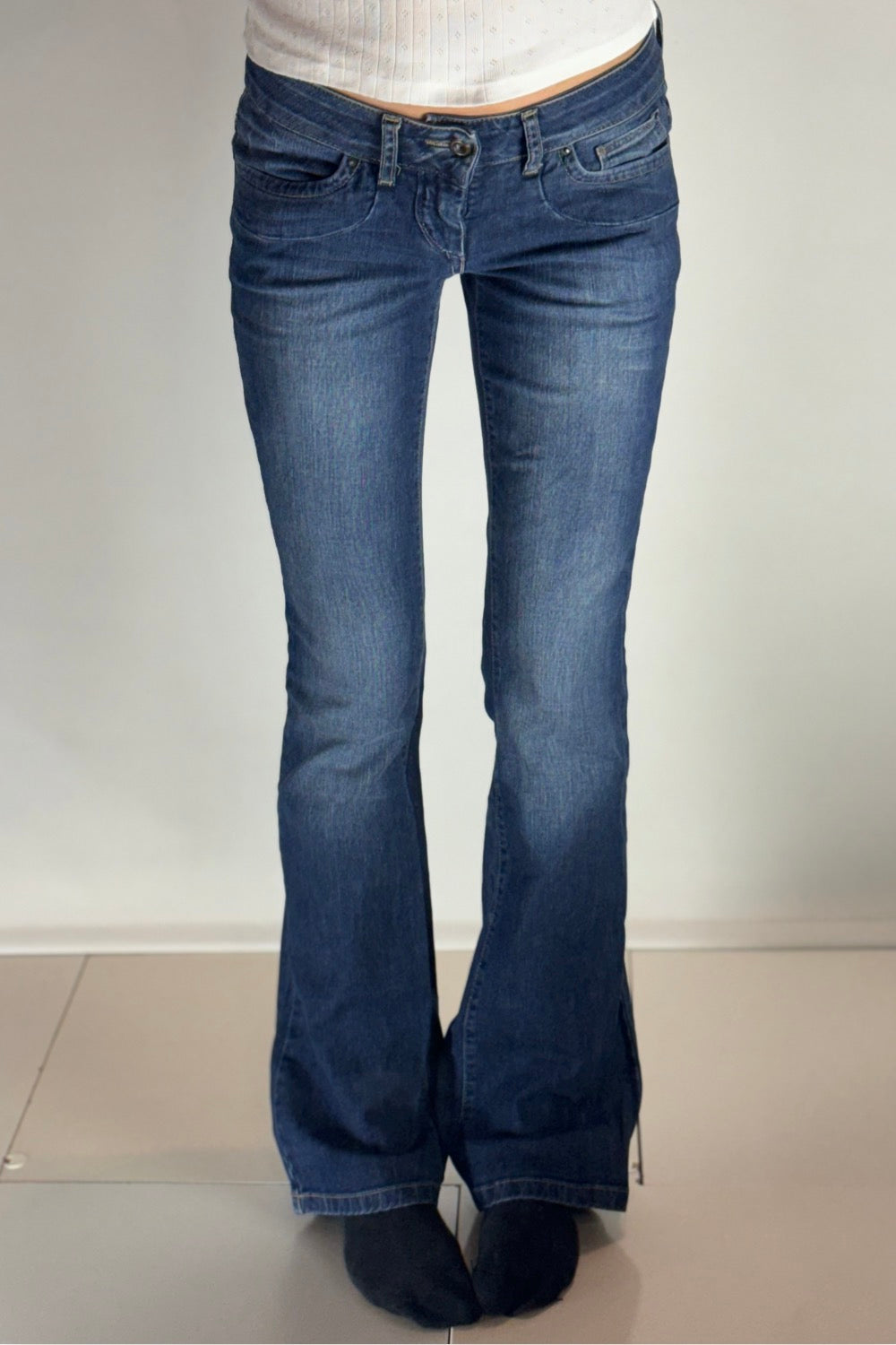 Lågmidjade jeans stl: S
