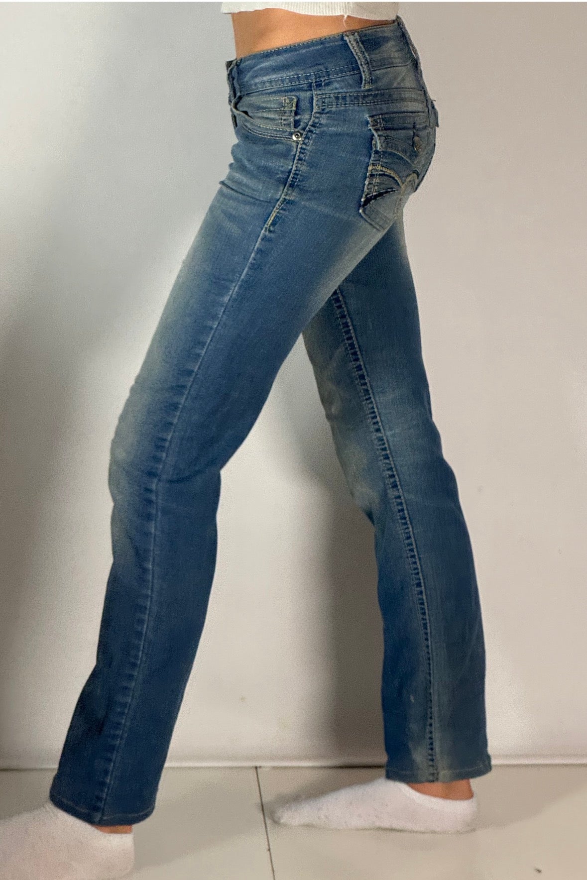 Lågmidjade jeans stl: XS