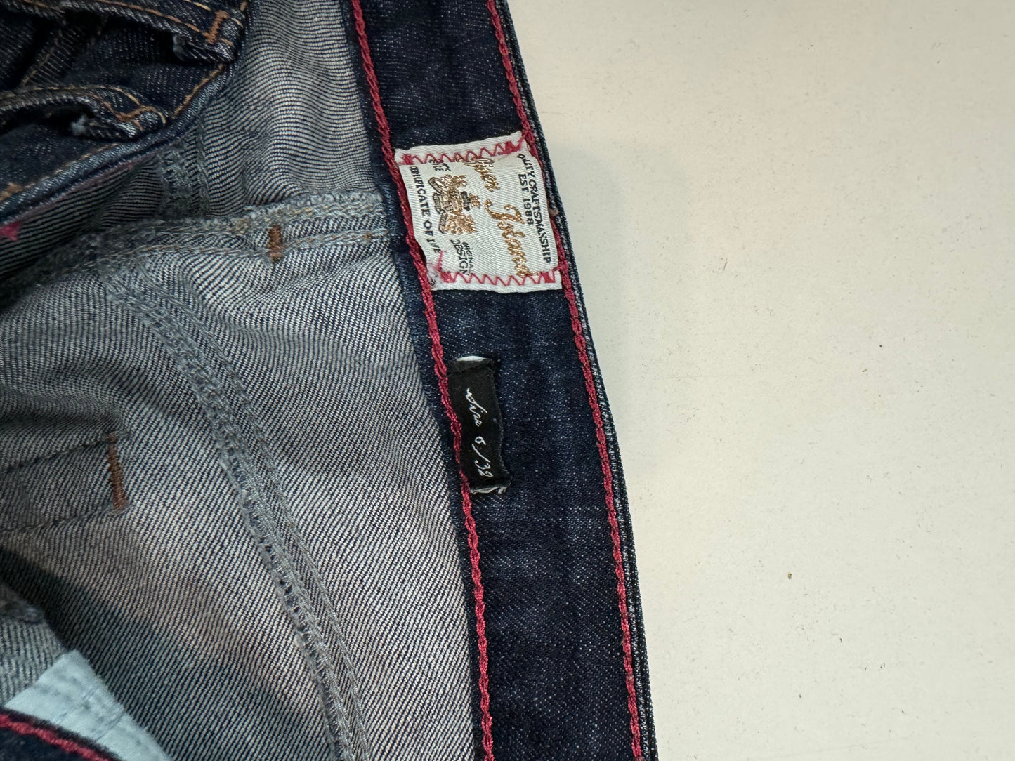 Lågmidjade jeans–stl: XS