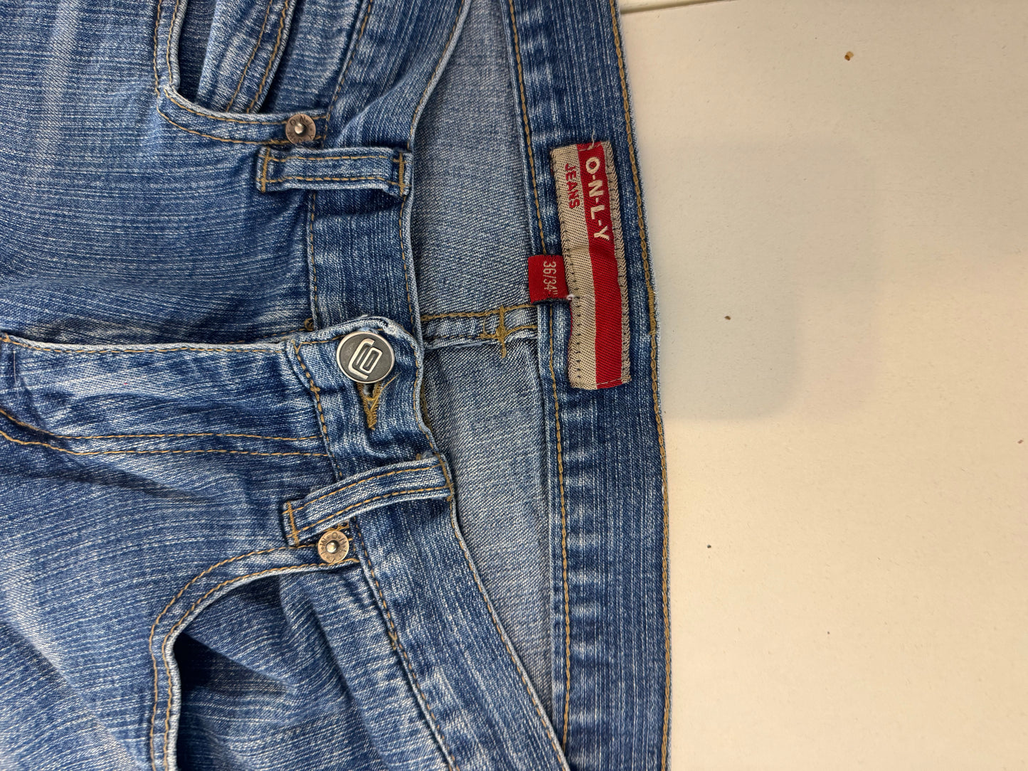 Lågmidjade jeans-stl: XS