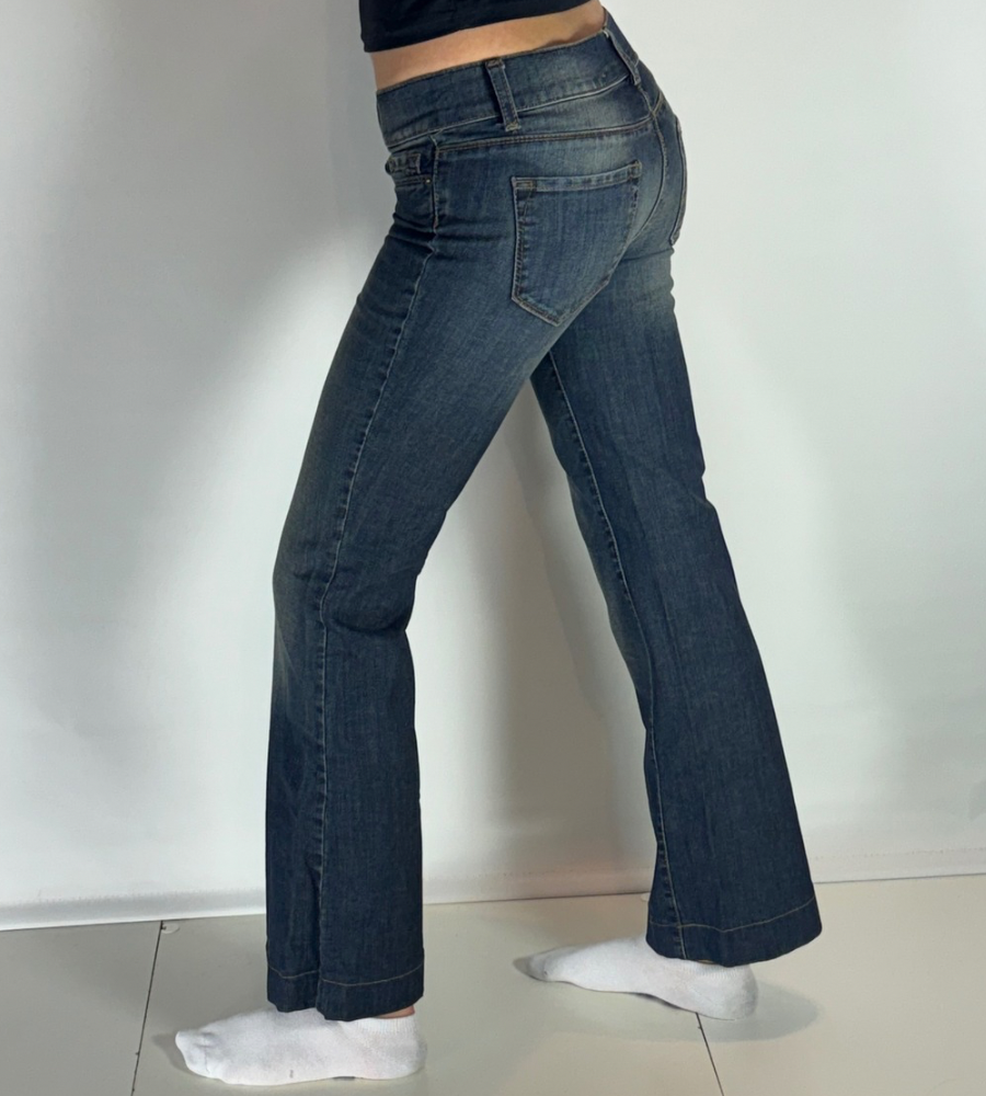 Lågmidjade jeans–stl: XS