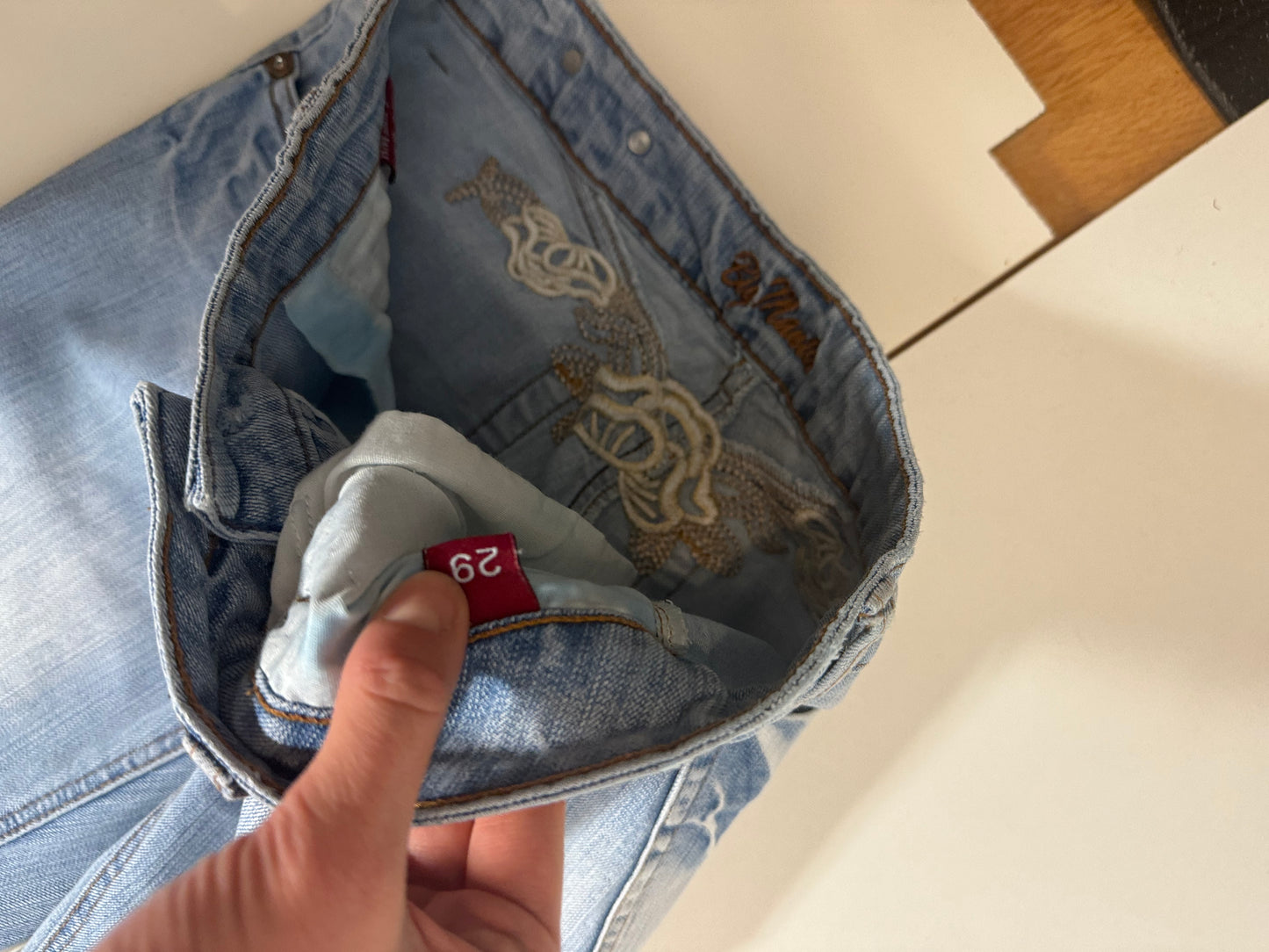 Lågmidjade jeans stl: S