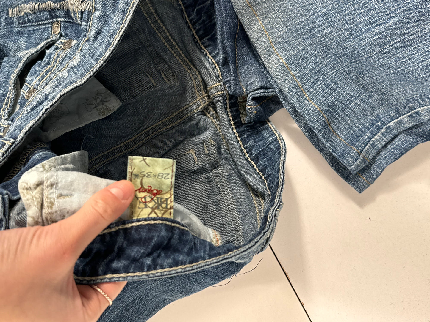 Lavtaljede jeans str: S