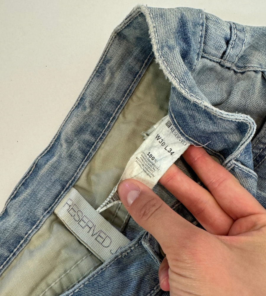 Lågmidjade jeans–stl: L