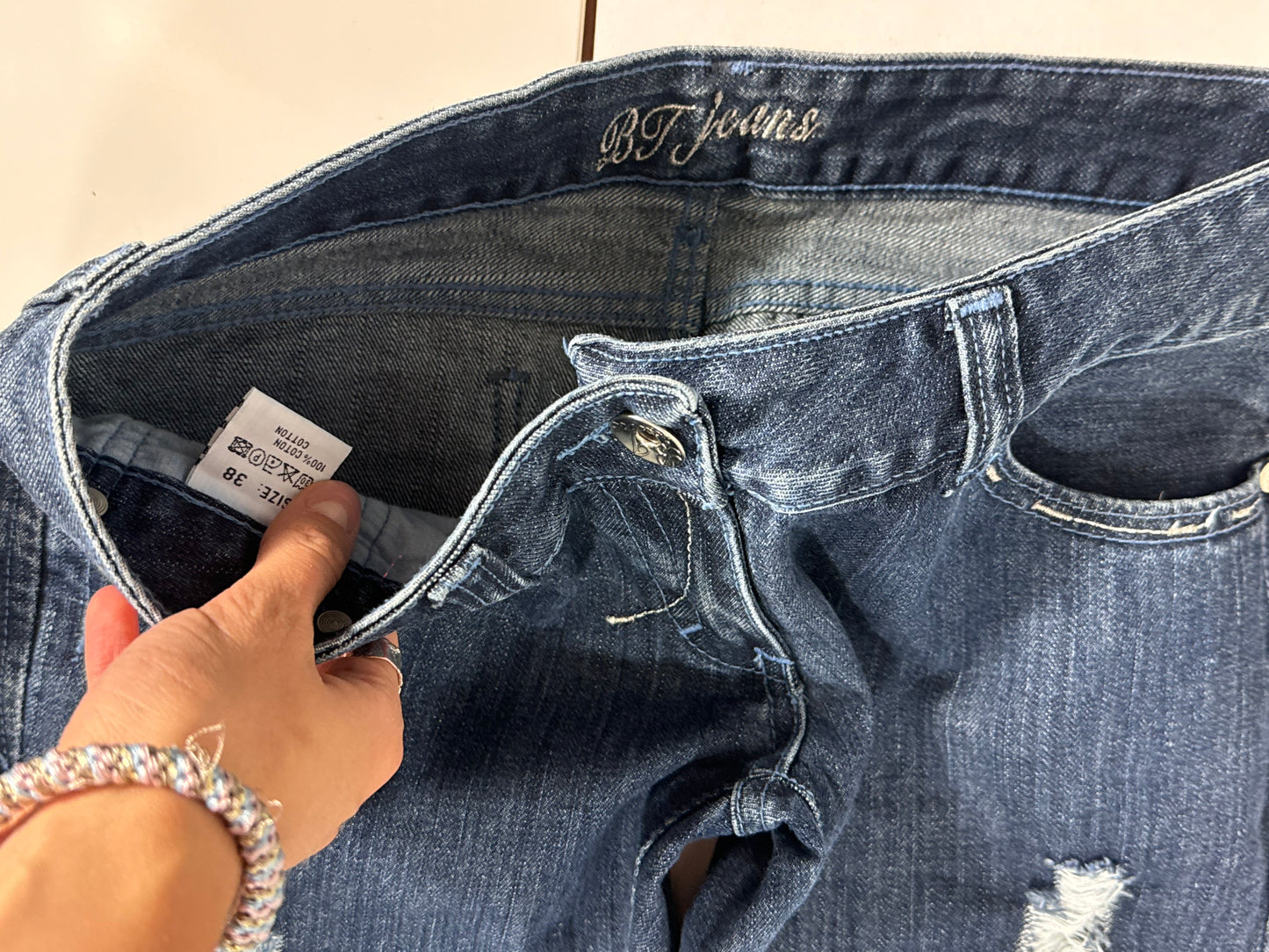 Lågmidjade jeans stl: S/M