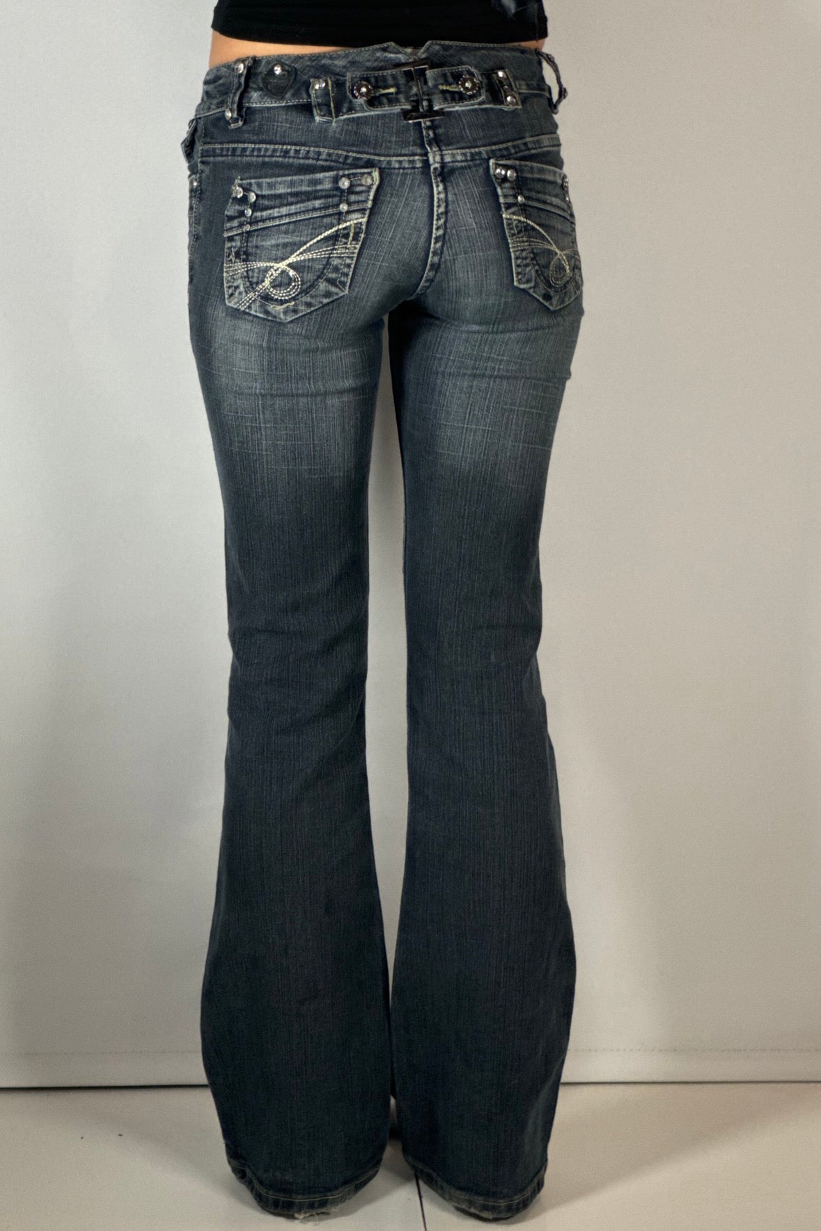 Lågmidjade jeans stl: XXS/XS