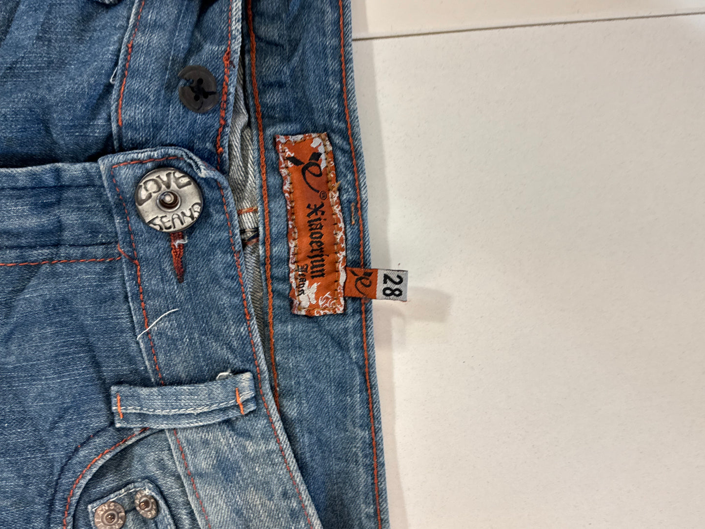 Lågmidjade jeans stl: XS