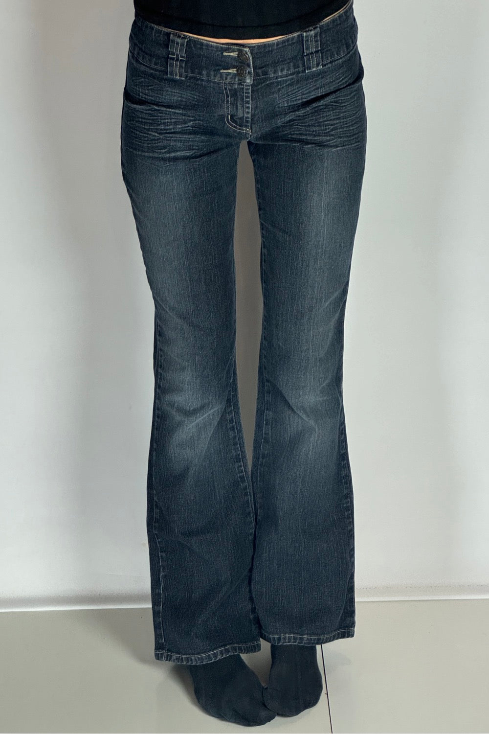 Utsvängda jeans–stl: XS