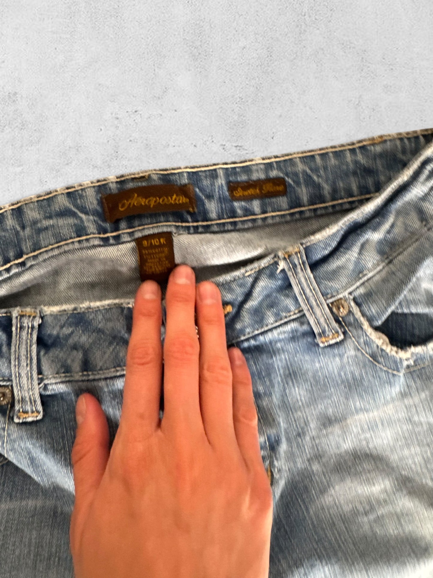 Lågmidjade jeans stl: S/M