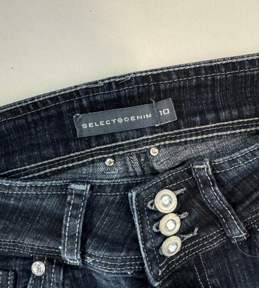 Lågmidjade jeans–stl: XS