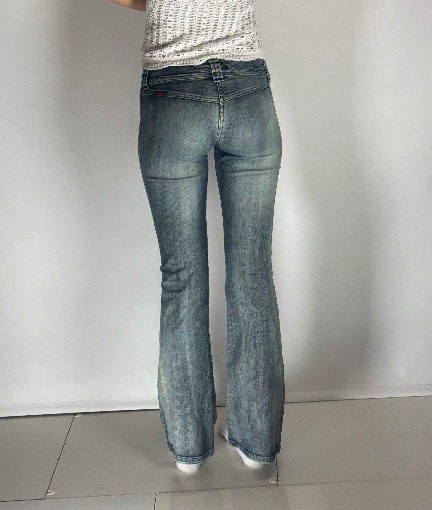 Lågmidjade jeans–stl: XS
