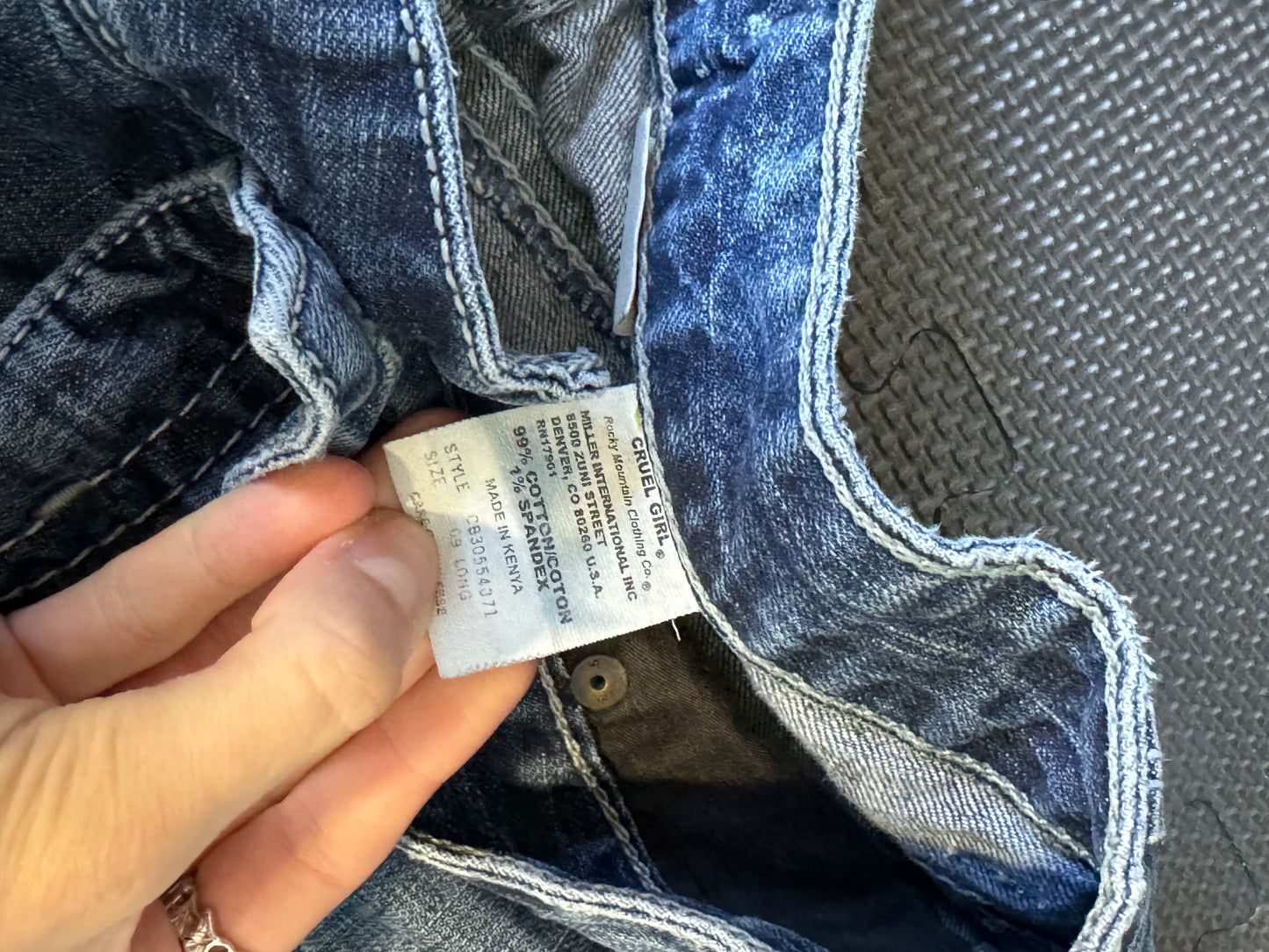 Lavtaljede jeans str: S/M