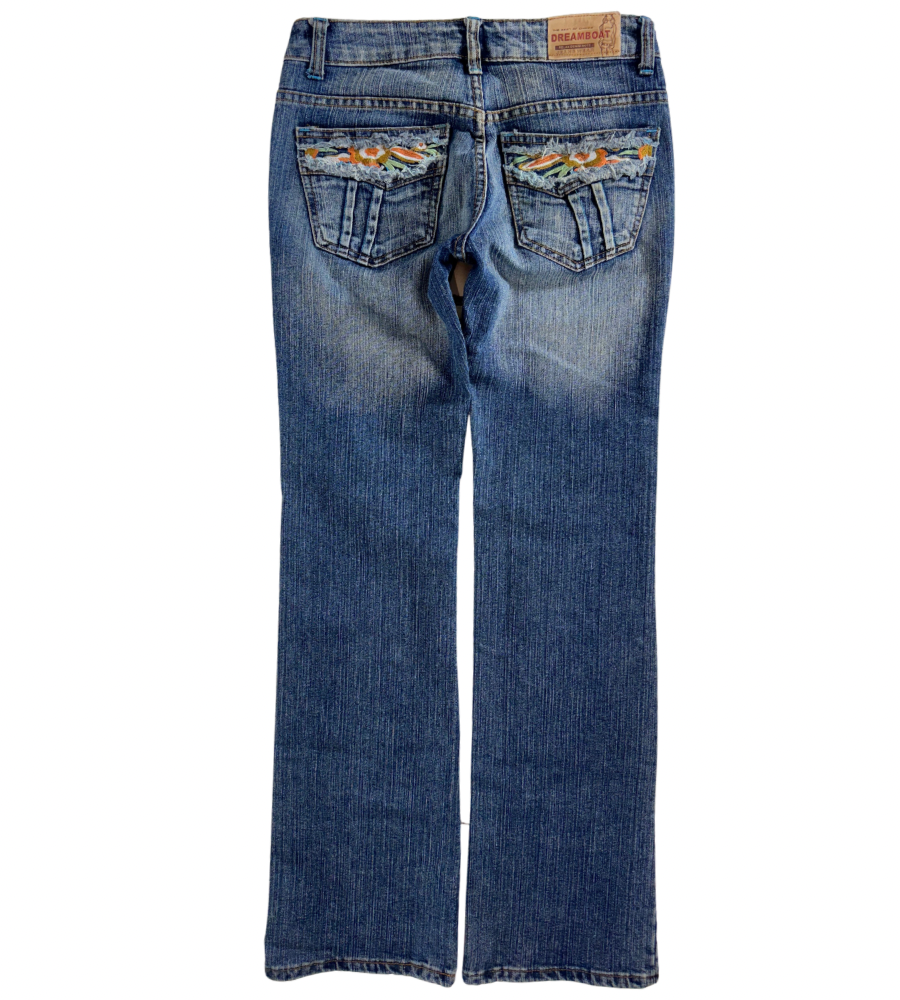 Lågmidjade jeans–stl: XS