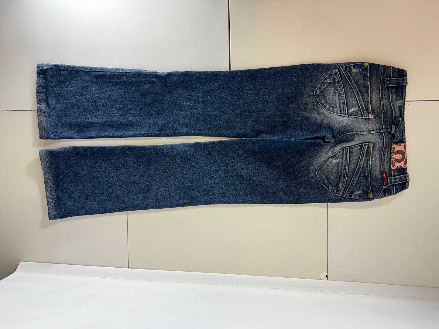 Lågmidjade jeans–stl: XS