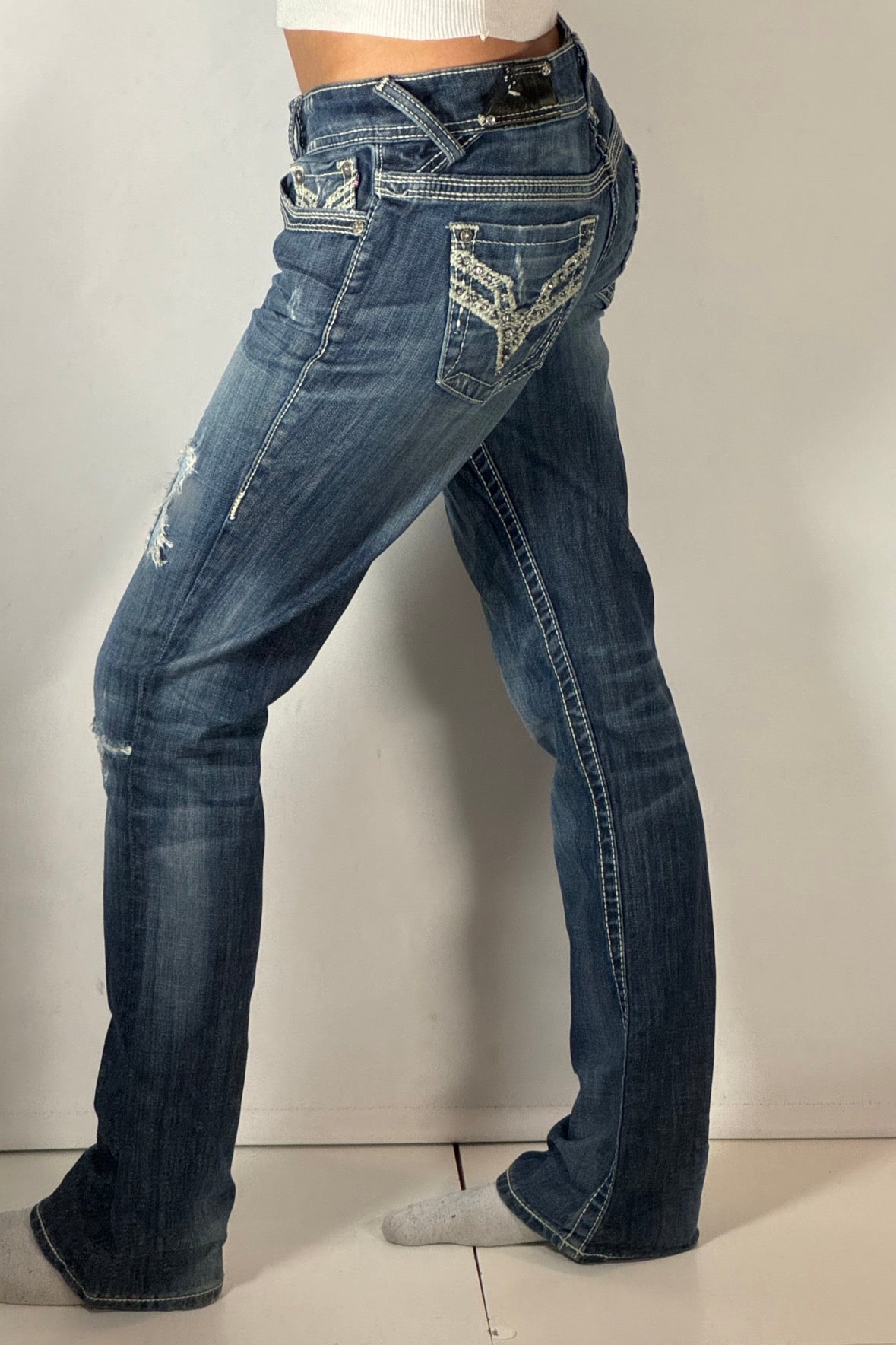 Lågmidjade jeans stl: S