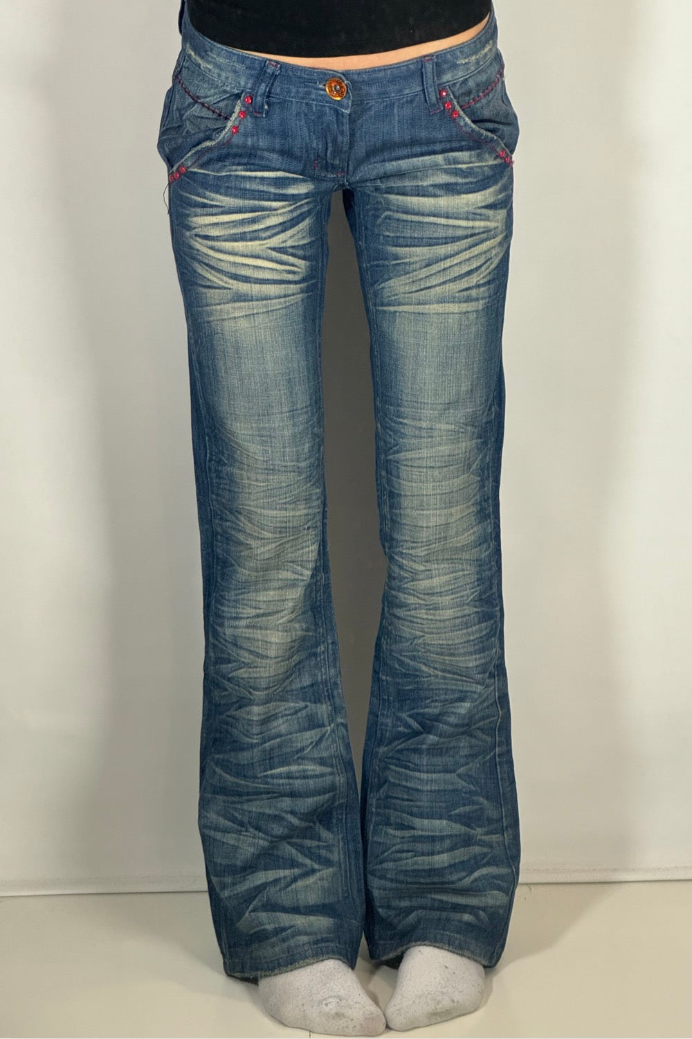 Lågmidjade jeans stl: S
