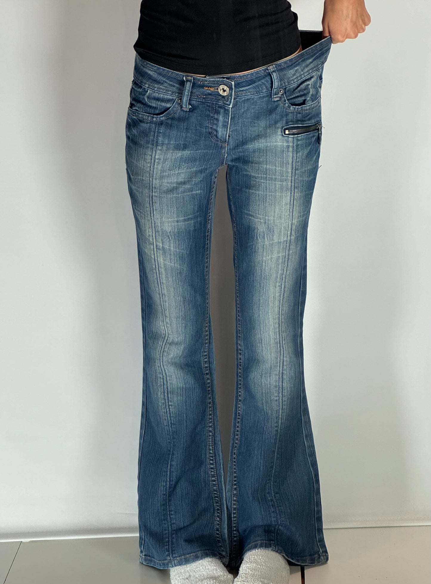 Lågmidjade jeans stl: S/M